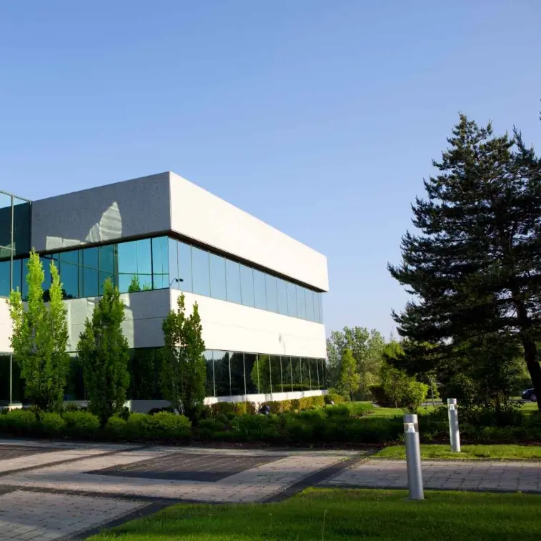 Commercial landscaping maintained outside a business property in BC